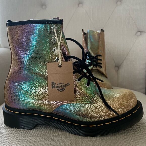 Dr Martens 1460 8 Eye Boot Sand Rainbow Ray EU 38 US 7 - Picture 7 of 7